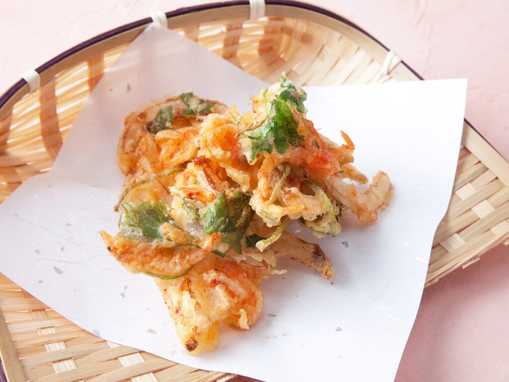 秋漁桜えび かき揚げ